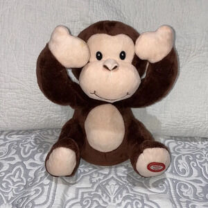 Peekaboo saying monkey interactive toy